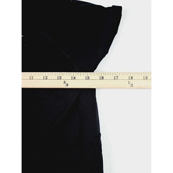 Athleta Small Top Black Diamond Mesh Trophy Tee Short Sleeve Size Medium - Picture 4 of 6